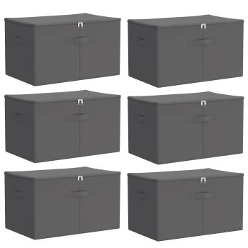 Aufbewahrungsbox 6 stk. Vliesstoff 55 x 35 x 32 cm 61,6 L