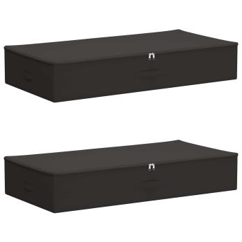 Aufbewahrungsbox 2 stk. Vliesstoff 100 x 50 x 18 cm 90 l