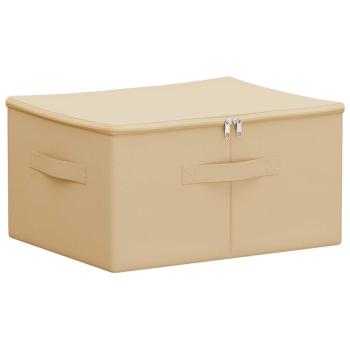 Aufbewahrungsbox Vliesstoff 43 x 34 x 23 cm 33,6 L Creme
