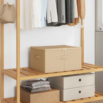 ARDEBO.de - Aufbewahrungsbox 6 stk. Vliesstoff 43 x 34 x 23 cm 33,6 L Creme