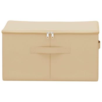 Aufbewahrungsbox 6 stk. Vliesstoff 50 x 30 x 25 cm 37,5 L Creme