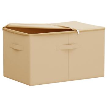 Aufbewahrungsbox 6 stk. Vliesstoff 55 x 35 x 32 cm 61,6 L Creme