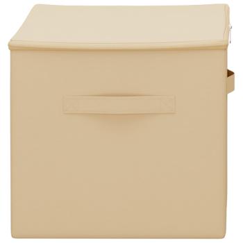 Aufbewahrungsbox 6 stk. Vliesstoff 60 x 43 x 35 cm 90,3 L Creme