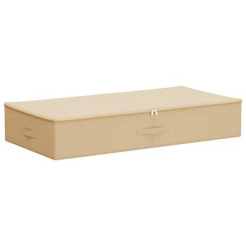 Aufbewahrungsbox Vliesstoff 90 x 48 x 15 cm 64,8 L Creme