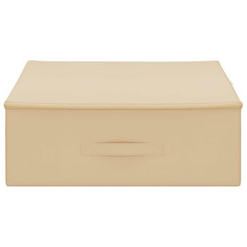 Aufbewahrungsbox Vliesstoff 90 x 48 x 15 cm 64,8 L Creme