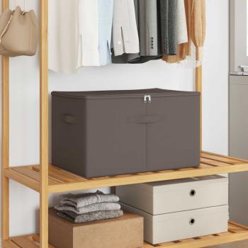 ARDEBO.de - Aufbewahrungsbox 2 stk. Vliesstoff 55 x 35 x 32 cm 61,6 L Grau