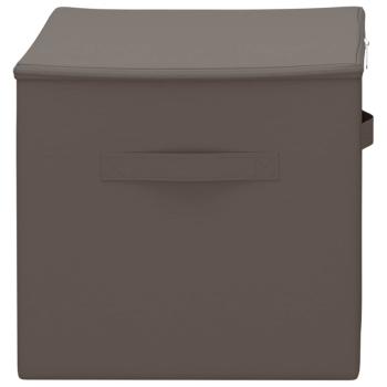 Aufbewahrungsbox 2 stk. Vliesstoff 55 x 35 x 32 cm 61,6 L Grau