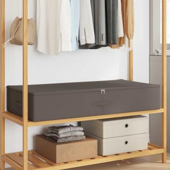 ARDEBO.de - Aufbewahrungsbox 2 stk. Vliesstoff 90 x 48 x 15 cm 64,8 L Grau
