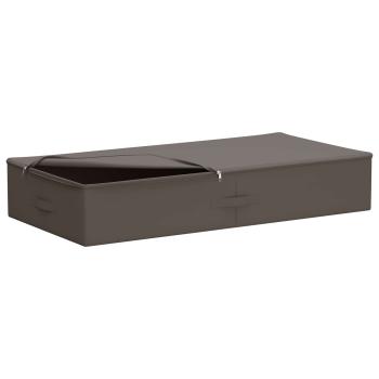 Aufbewahrungsbox 2 stk. Vliesstoff 90 x 48 x 15 cm 64,8 L Grau