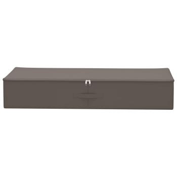 Aufbewahrungsbox 2 stk. Vliesstoff 90 x 48 x 15 cm 64,8 L Grau
