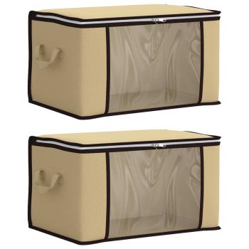 Aufbewahrungsbox mit transparentem Seitenfenster 2 stk. 37,5 L