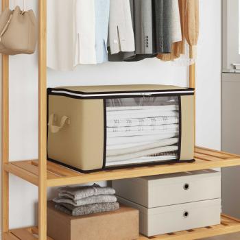 ARDEBO.de - Aufbewahrungsbox mit transparentem Seitenfenster 2 stk. 90,3 L