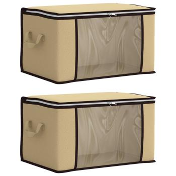 Aufbewahrungsbox mit transparentem Seitenfenster 2 stk. 90,3 L