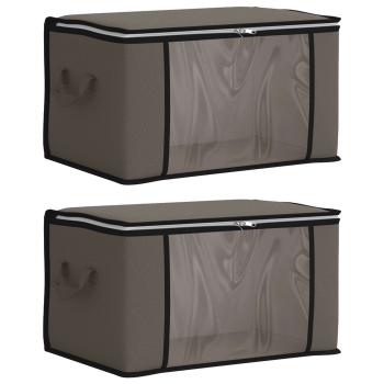Aufbewahrungsbox mit transparentem Seitenfenster 2 stk. 33,6 L