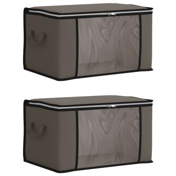 Aufbewahrungsbox mit transparentem Seitenfenster 2 stk. 61,6 L