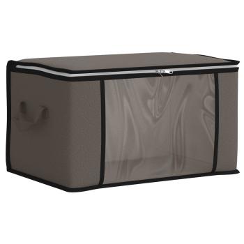Aufbewahrungsbox mit transparentem Seitenfenster Grau