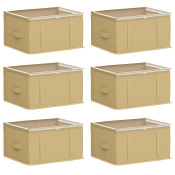 Aufbewahrungsbox mit transparentem Oberfenster 6 stk. 37,5 L