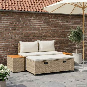 Outdoor-Sofagarnitur 4 -Seater 4 stk. 55 x 30 x 39 cm