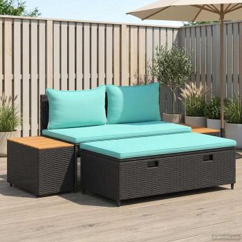ARDEBO.de - Outdoor-Sofagarnitur 4 -Seater 4 stk. 55 x 30 x 39 cm