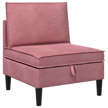 Mittels Sofa mit Stauraum Rosa Samt