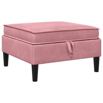 Sofa-Hocker mit Stauraum Rosa Samt