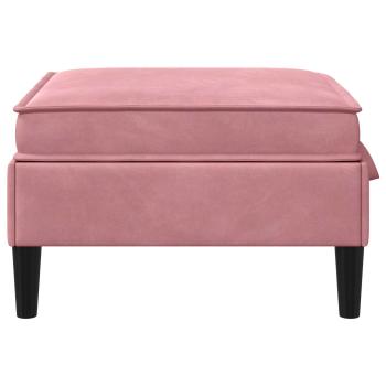 Sofa-Hocker mit Stauraum Rosa Samt