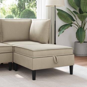 ARDEBO.de - Sofa-Hocker mit Stauraum Sand Samt
