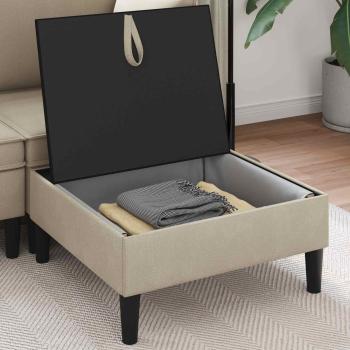 Sofa-Hocker mit Stauraum Sand Samt