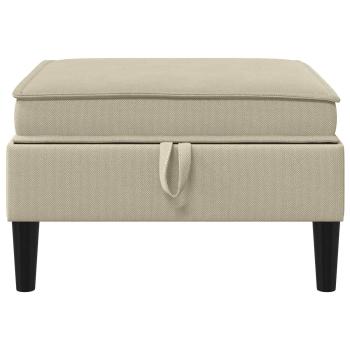 Sofa-Hocker mit Stauraum Sand Samt