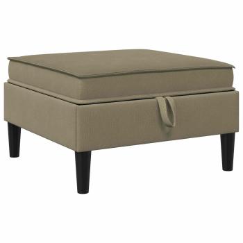 Sofa-Hocker mit Stauraum Khaki Samt