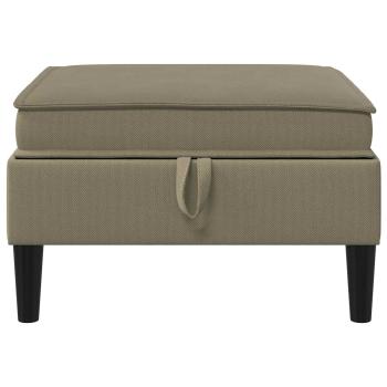 Sofa-Hocker mit Stauraum Khaki Samt