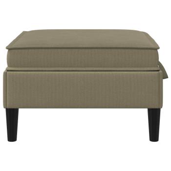 Sofa-Hocker mit Stauraum Khaki Samt