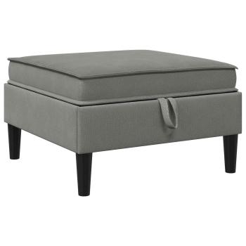 Sofa-Hocker mit Stauraum Dunkelgrau Samt