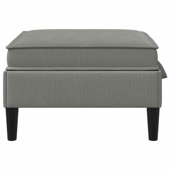 Sofa-Hocker mit Stauraum Dunkelgrau Samt