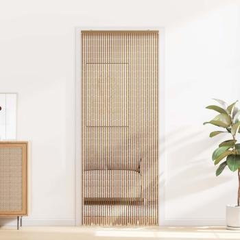 ARDEBO.de - Insektentürvorhang Mehrfarbig 90 x 200 cm Bambus