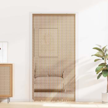 ARDEBO.de - Insektentürvorhang Mehrfarbig 100 x 200 cm Bambus
