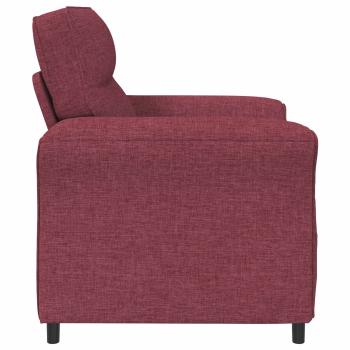 1-Sitzer Sofa Weinrot 88 x 83 x 95 cm Stoff