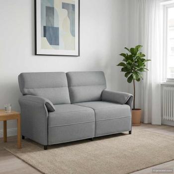 ARDEBO.de - Sofa 100% Polyester, Metallrahmen, MDF, Sperrholz