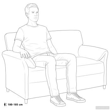 Sofa 100% Polyester, Metallrahmen, MDF, Sperrholz