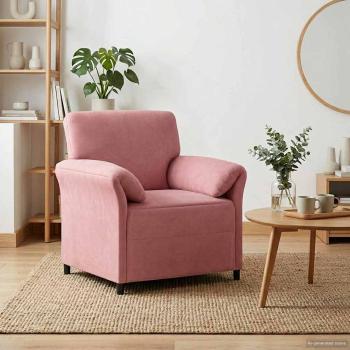 ARDEBO.de - 1-Sitzer Sofa Rosa 88 x 83 x 95 cm Samt