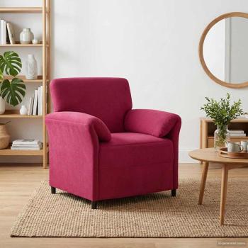 ARDEBO.de - 1-Sitzer Sofa Weinrot 88 x 83 x 95 cm Samt