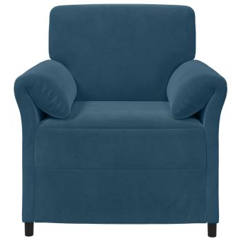 1-Sitzer Sofa Blau 88 x 83 x 95 cm Samt