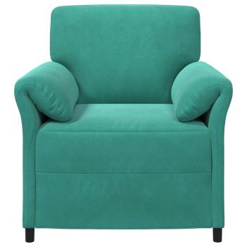 1-Sitzer Sofa Türkis 88 x 83 x 95 cm Samt