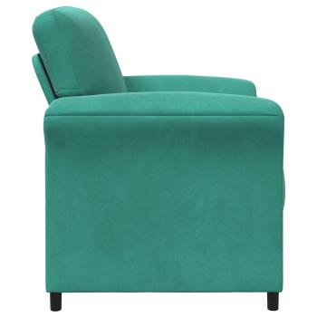1-Sitzer Sofa Türkis 88 x 83 x 95 cm Samt