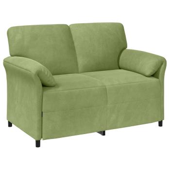 2-Sitzer Sofa Hellgrün 138 x 83 x 95 cm Samt