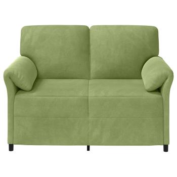2-Sitzer Sofa Hellgrün 138 x 83 x 95 cm Samt