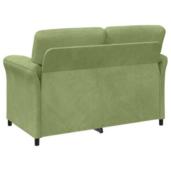 2-Sitzer Sofa Hellgrün 138 x 83 x 95 cm Samt