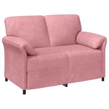2-Sitzer Sofa Rosa 138 x 83 x 95 cm Samt