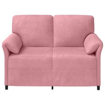 2-Sitzer Sofa Rosa 138 x 83 x 95 cm Samt