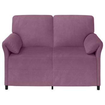 2-Sitzer Sofa Lila 138 x 83 x 95 cm Samt